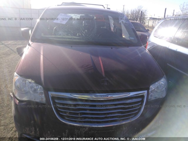 2C4RC1BG4FR695192 - 2015 CHRYSLER TOWN & COUNTRY TOURING MAROON photo 6