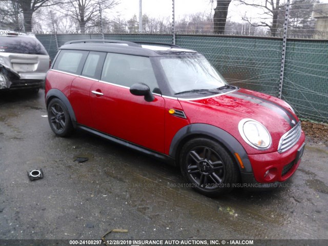 WMWZF3C51BT267614 - 2011 MINI COOPER CLUBMAN RED photo 1