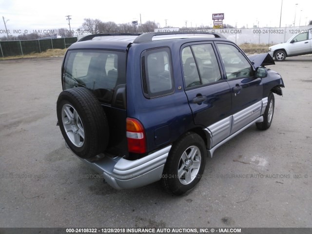 2CNBJ634826944769 - 2002 CHEVROLET TRACKER LT BLUE photo 4