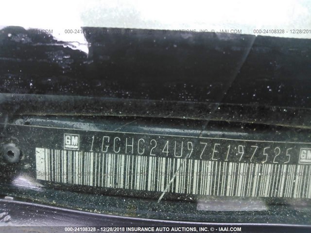1GCHC24U97E197525 - 2007 CHEVROLET SILVERADO C2500 HEAVY DUTY BLACK photo 9