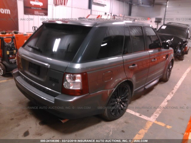 SALSH234X9A191003 - 2009 LAND ROVER RANGE ROVER SPORT SUPERCHARGED GRAY photo 4