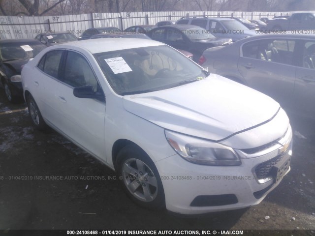 1G11B5SL9FF285072 - 2015 CHEVROLET MALIBU LS WHITE photo 1