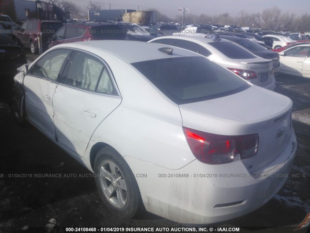 1G11B5SL9FF285072 - 2015 CHEVROLET MALIBU LS WHITE photo 3