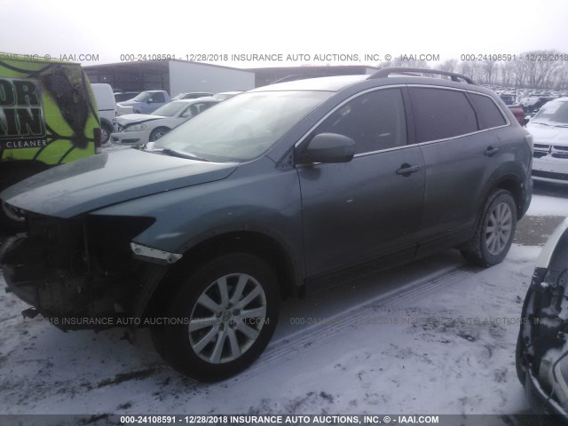 JM3TB3MA1A0225743 - 2010 MAZDA CX-9 GRAY photo 2