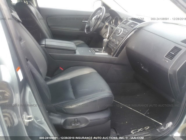 JM3TB3MA1A0225743 - 2010 MAZDA CX-9 GRAY photo 5