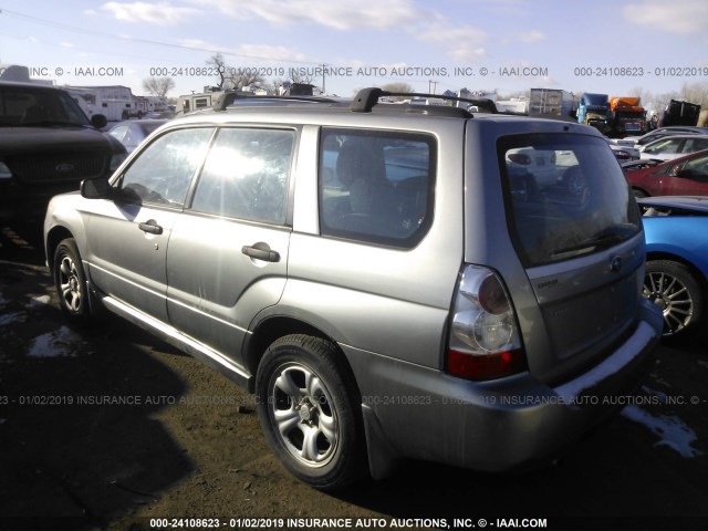 JF1SG63657H737705 - 2007 SUBARU FORESTER 2.5X/SPORTS 2.5X SILVER photo 3