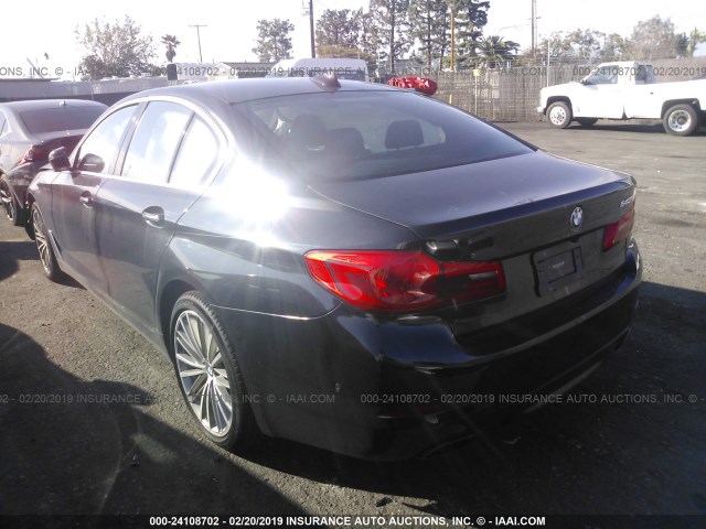WBAJE5C30HG915715 - 2017 BMW 540 I BLACK photo 3