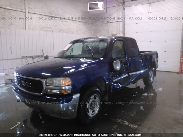 2GTEK19V9Y1251409 - 2000 GMC NEW SIERRA K1500 BLUE photo 2