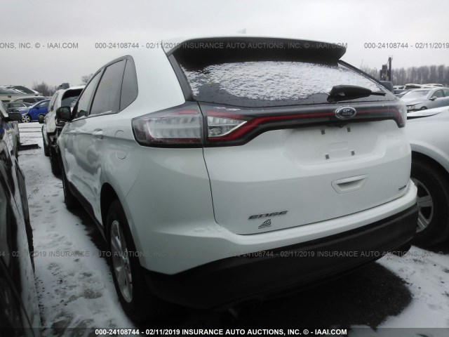 2FMPK4G91GBB67072 - 2016 FORD EDGE Beyaz fotoğraf 3