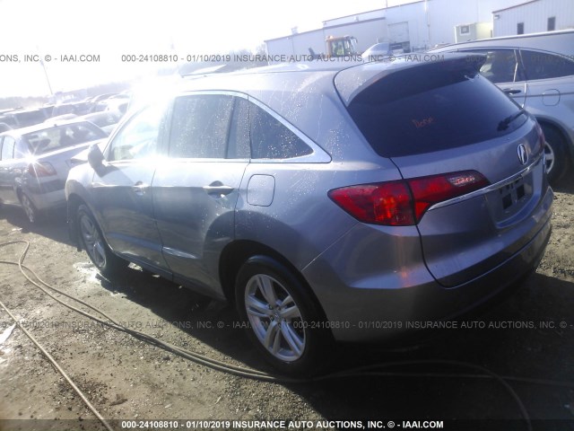 5J8TB4H52DL012476 - 2013 ACURA RDX TECHNOLOGY BLUE photo 3