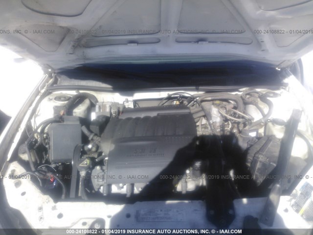 2G1WD58C669381466 - 2006 CHEVROLET IMPALA SUPER SPORT WHITE photo 10