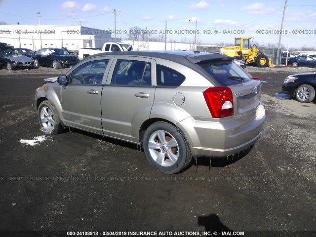 1B3CB4HA6AD535373 - 2010 DODGE CALIBER SXT GOLD photo 3