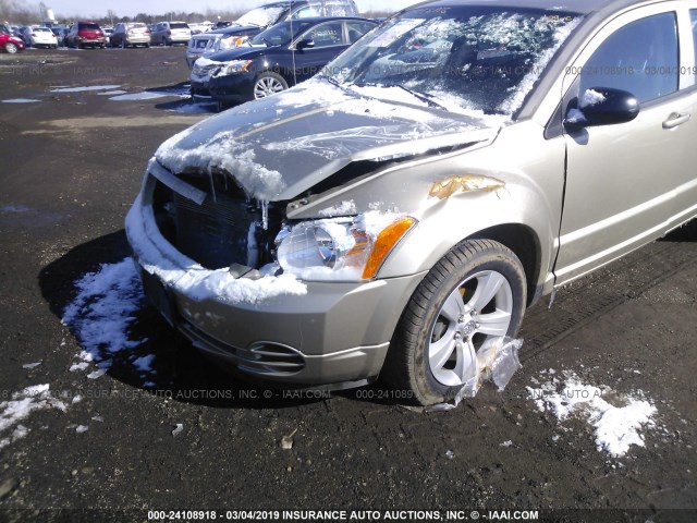 1B3CB4HA6AD535373 - 2010 DODGE CALIBER SXT GOLD photo 6