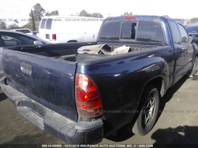 5TETX22N68Z487018 - 2008 TOYOTA TACOMA ACCESS CAB ლურჯი ფოტო 4
