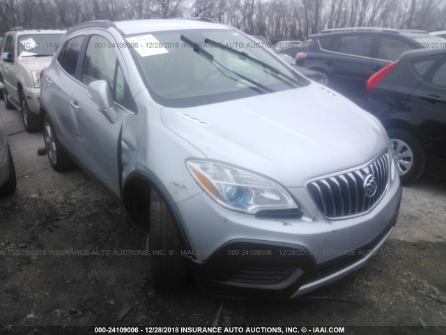 KL4CJASB0GB628101 - 2016 BUICK ENCORE SILVER photo 1