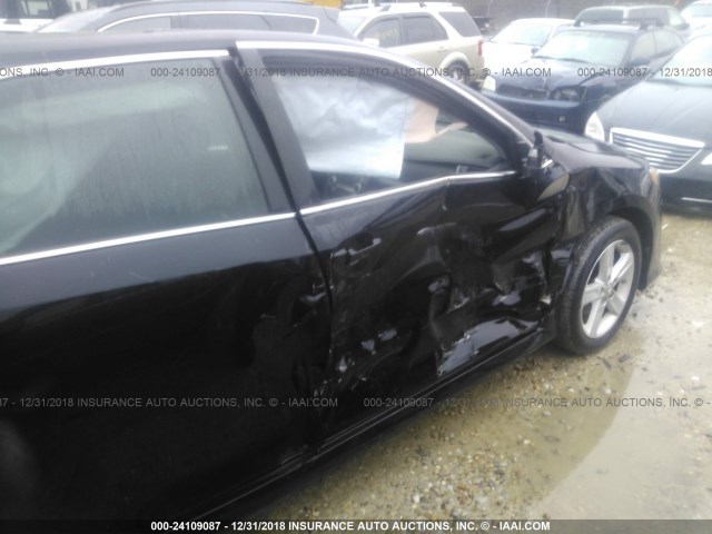 4T1BF1FKXCU102713 - 2012 TOYOTA CAMRY SE/LE/XLE 黑色 照片 6