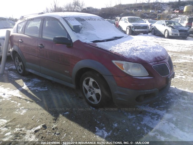 5Y2SL65868Z412285 - 2008 PONTIAC VIBE RED photo 1