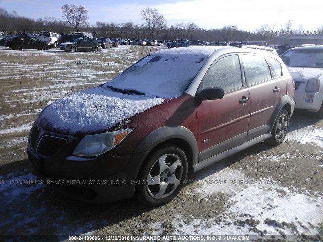 5Y2SL65868Z412285 - 2008 PONTIAC VIBE RED photo 2