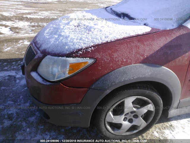 5Y2SL65868Z412285 - 2008 PONTIAC VIBE RED photo 6