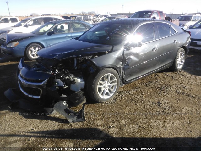 1G11C5SL9EF140450 - 2014 CHEVROLET MALIBU 1LT BLACK photo 2
