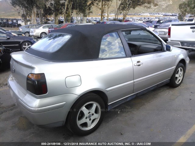 3VWDC21VXYM806061 - 2000 VOLKSWAGEN CABRIO GLS SILVER photo 4