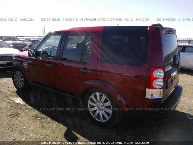 SALAK2D44CA649878 - 2012 LAND ROVER LR4 HSE LUXURY RED photo 3