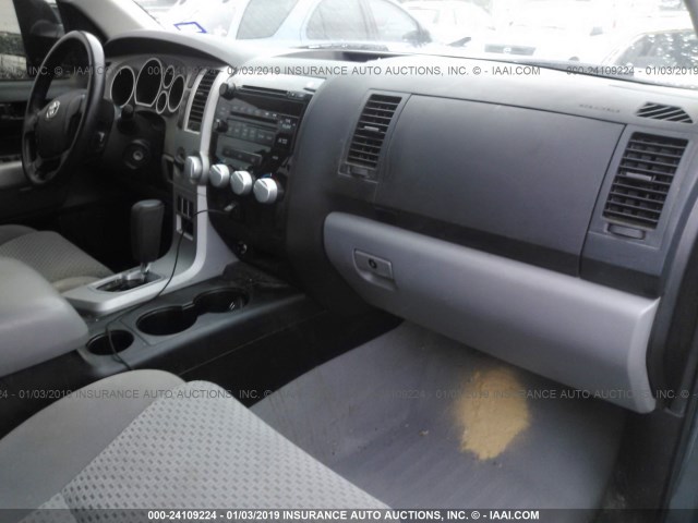 5TBDV54187S482154 - 2007 TOYOTA TUNDRA CREWMAX SR5 GRAY photo 5