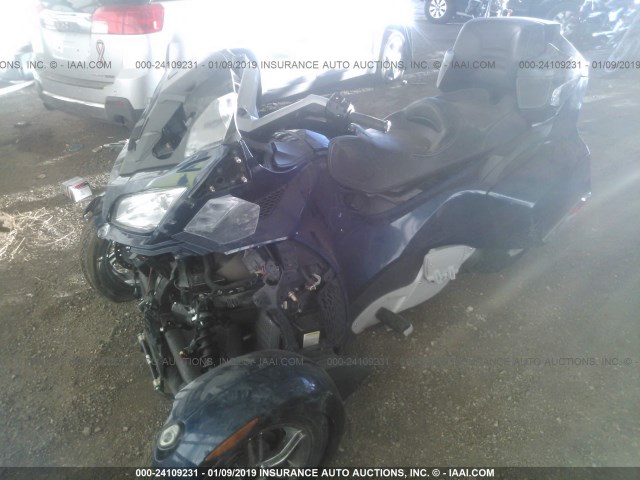 2BXJBKC18AV002110 - 2010 CAN-AM SPYDER ROADSTER RT BLUE photo 2