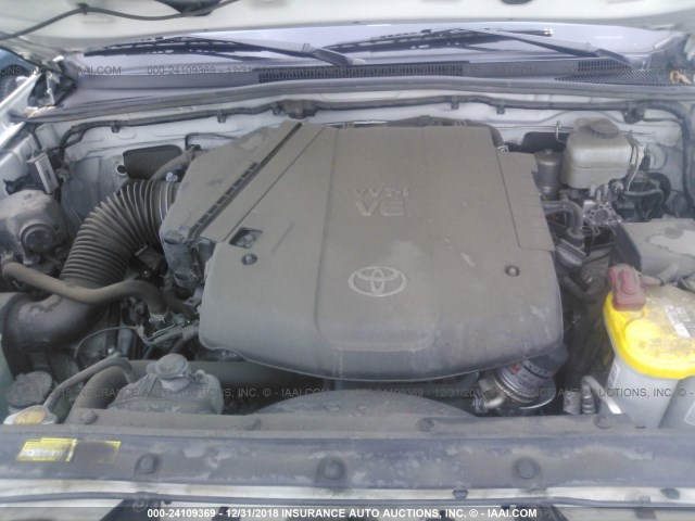 5TFLU4EN4DX065184 - 2013 TOYOTA TACOMA DOUBLE CAB 白色 照片 10