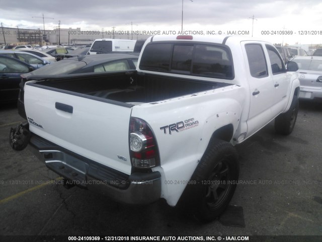 5TFLU4EN4DX065184 - 2013 TOYOTA TACOMA DOUBLE CAB 白色 照片 4