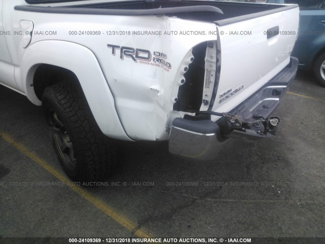 5TFLU4EN4DX065184 - 2013 TOYOTA TACOMA DOUBLE CAB 白色 照片 6