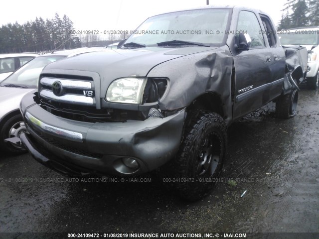 5TBBT44174S451058 - 2004 TOYOTA TUNDRA ACCESS CAB SR5 GRAY photo 2