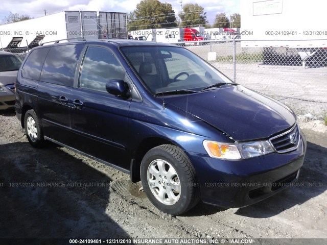 5FNRL18064B073003 - 2004 HONDA ODYSSEY EXL BLUE photo 1