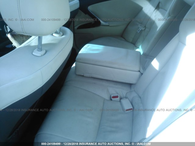 JTHBF5C23A5123070 - 2010 LEXUS IS 250 WHITE photo 8