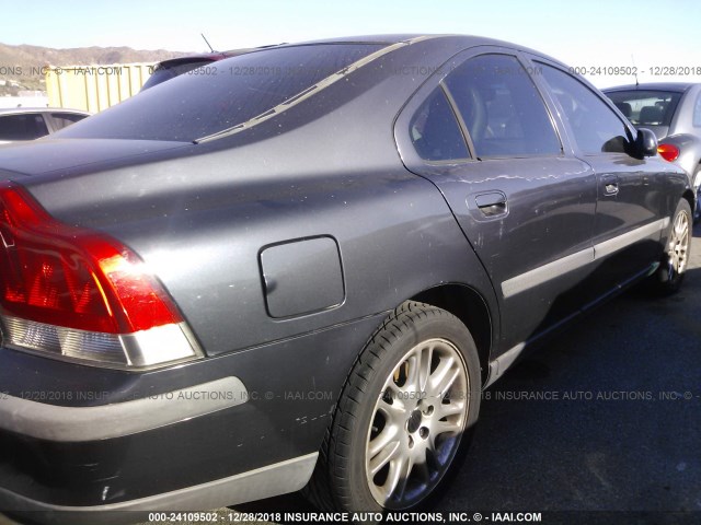 YV1RS58D322182896 - 2002 VOLVO S60 2.4T BLACK photo 6