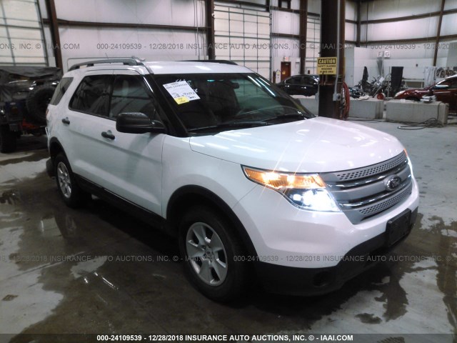 1FM5K8B86DGC29728 - 2013 FORD EXPLORER WHITE photo 1