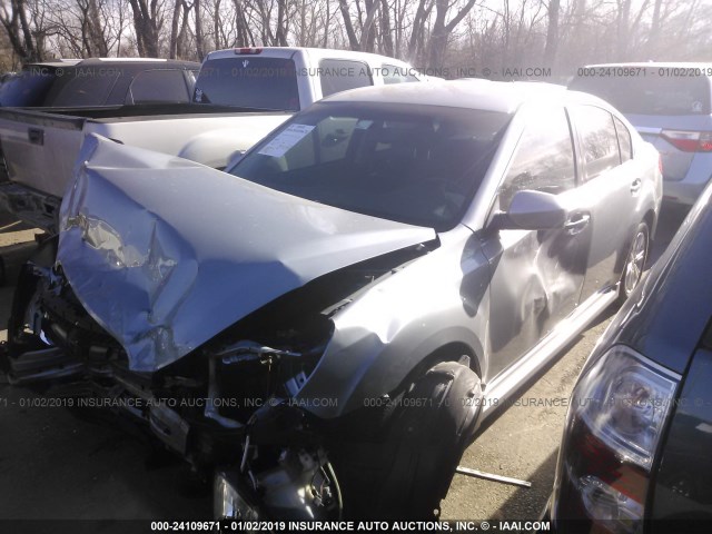 4S3BMBC67B3253942 - 2011 SUBARU LEGACY 2.5I PREMIUM SILVER photo 2