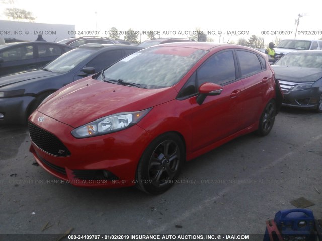 3FADP4GX4EM156396 - 2014 FORD FIESTA ST ORANGE photo 2