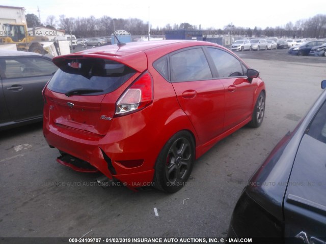 3FADP4GX4EM156396 - 2014 FORD FIESTA ST ORANGE photo 4