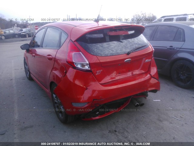 3FADP4GX4EM156396 - 2014 FORD FIESTA ST ORANGE photo 6