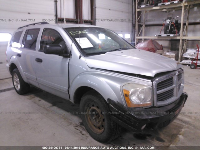 1D4HB48DX4F100561 - 2004 DODGE DURANGO SLT SILVER photo 1