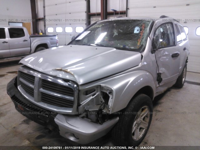 1D4HB48DX4F100561 - 2004 DODGE DURANGO SLT SILVER photo 6