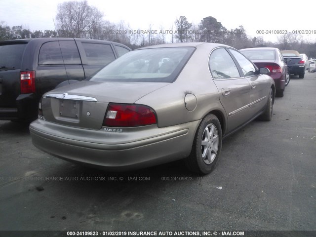 1MEFM55S72A616554 - 2002 MERCURY SABLE LS PREMIUM GOLD photo 4