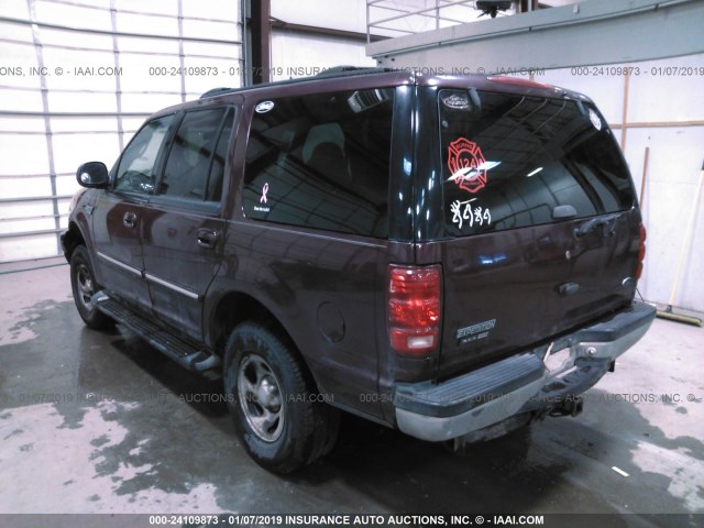 1FMPU16L1YLB47444 - 2000 FORD EXPEDITION XLT MAROON photo 3