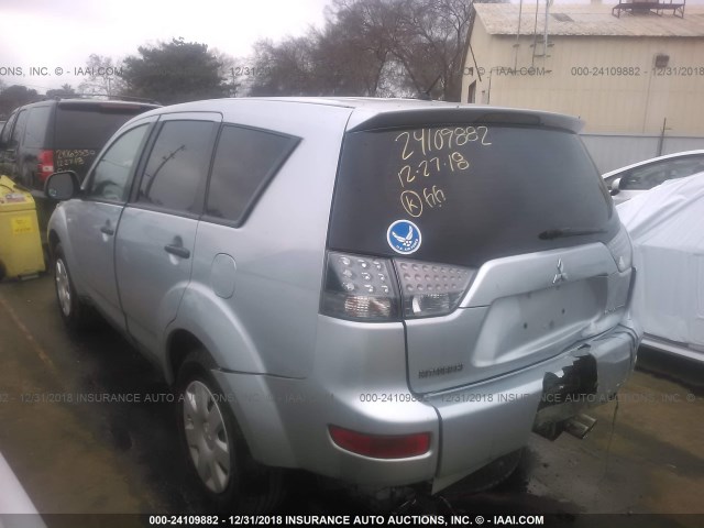 JA4MS31X77U004441 - 2007 MITSUBISHI OUTLANDER ES/LS Gümüş foto 3