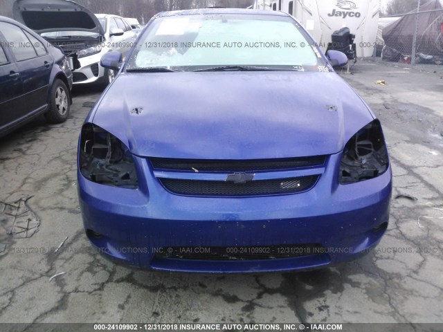 1G1AP14PX67817207 - 2006 CHEVROLET COBALT SS SUPERCHARGED BLUE photo 6