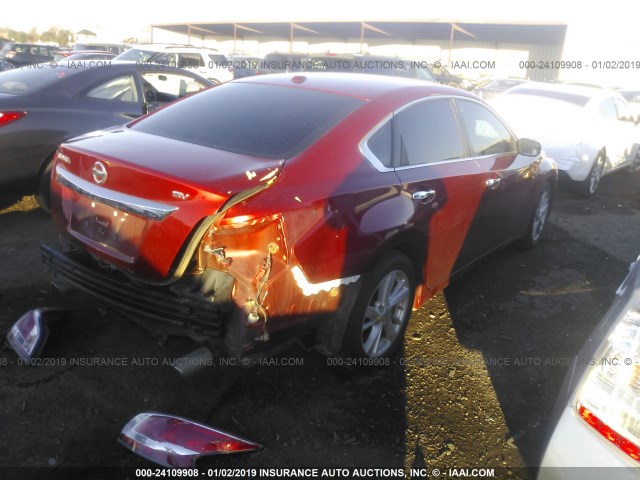 1N4AL3AP7FC103342 - 2015 NISSAN ALTIMA 2.5/S/SV/SL RED photo 4