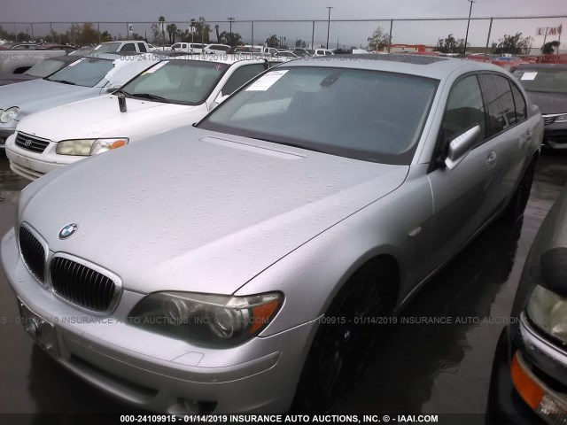 WBAHN83587DT71031 - 2007 BMW 750 SILVER photo 2