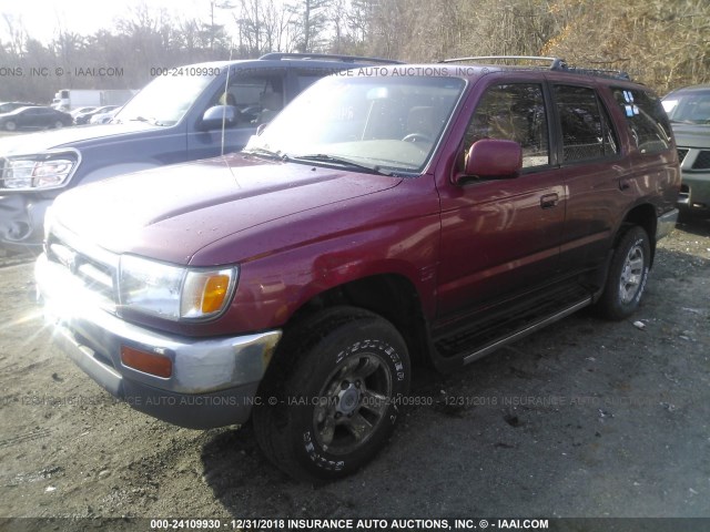 JT3HN86RXW0190413 - 1998 TOYOTA 4RUNNER SR5 RED photo 2