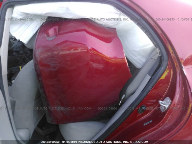 2T1BU4EE0AC430367 - 2010 TOYOTA COROLLA S/LE/XLE RED photo 8